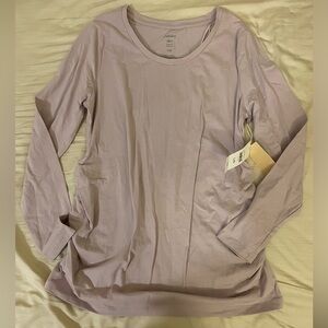 NWT - Paisley Sky Long Sleeve Maternity Top in Lilac - Size L